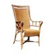 Fauteuil en rotin de jardin ou véranda des années 50