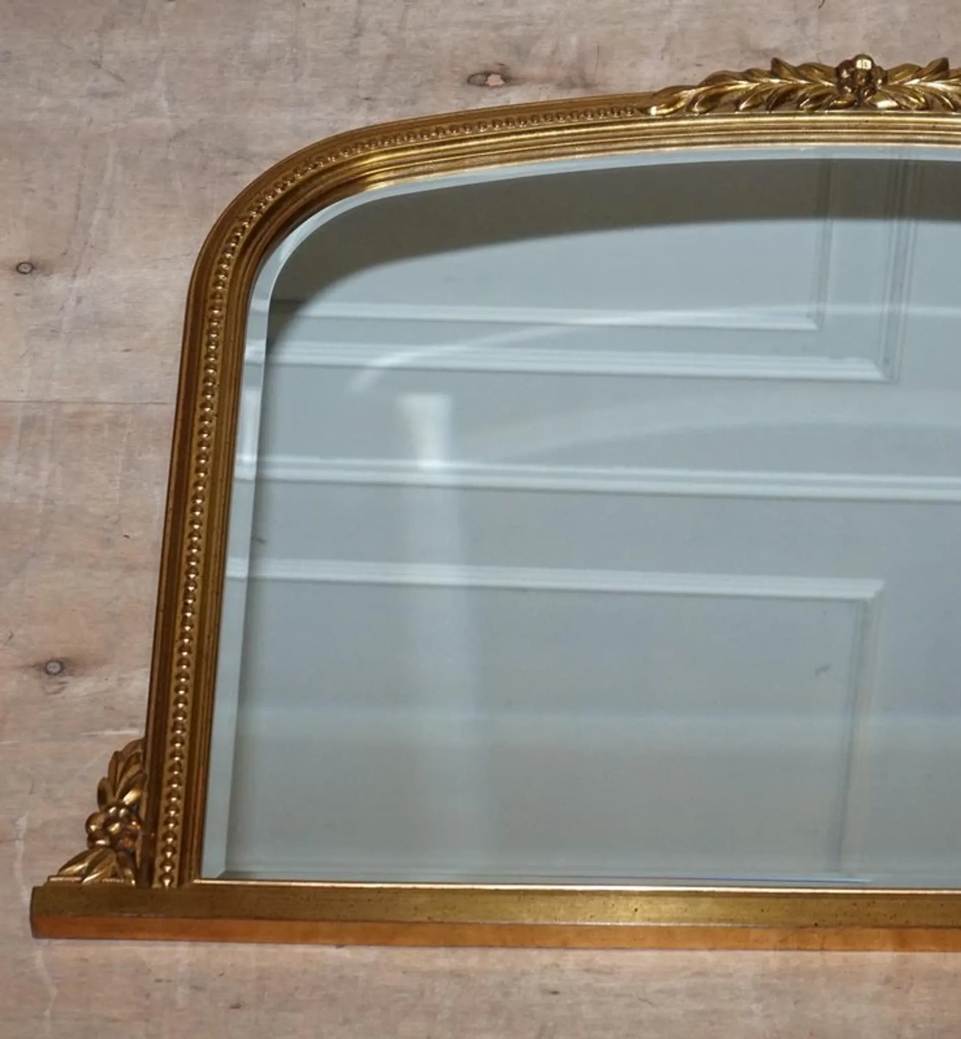 Vintage Victorian Gold Wall Mirror