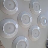 Set of 8 Limoges porcelain plates ADP ROYAL.