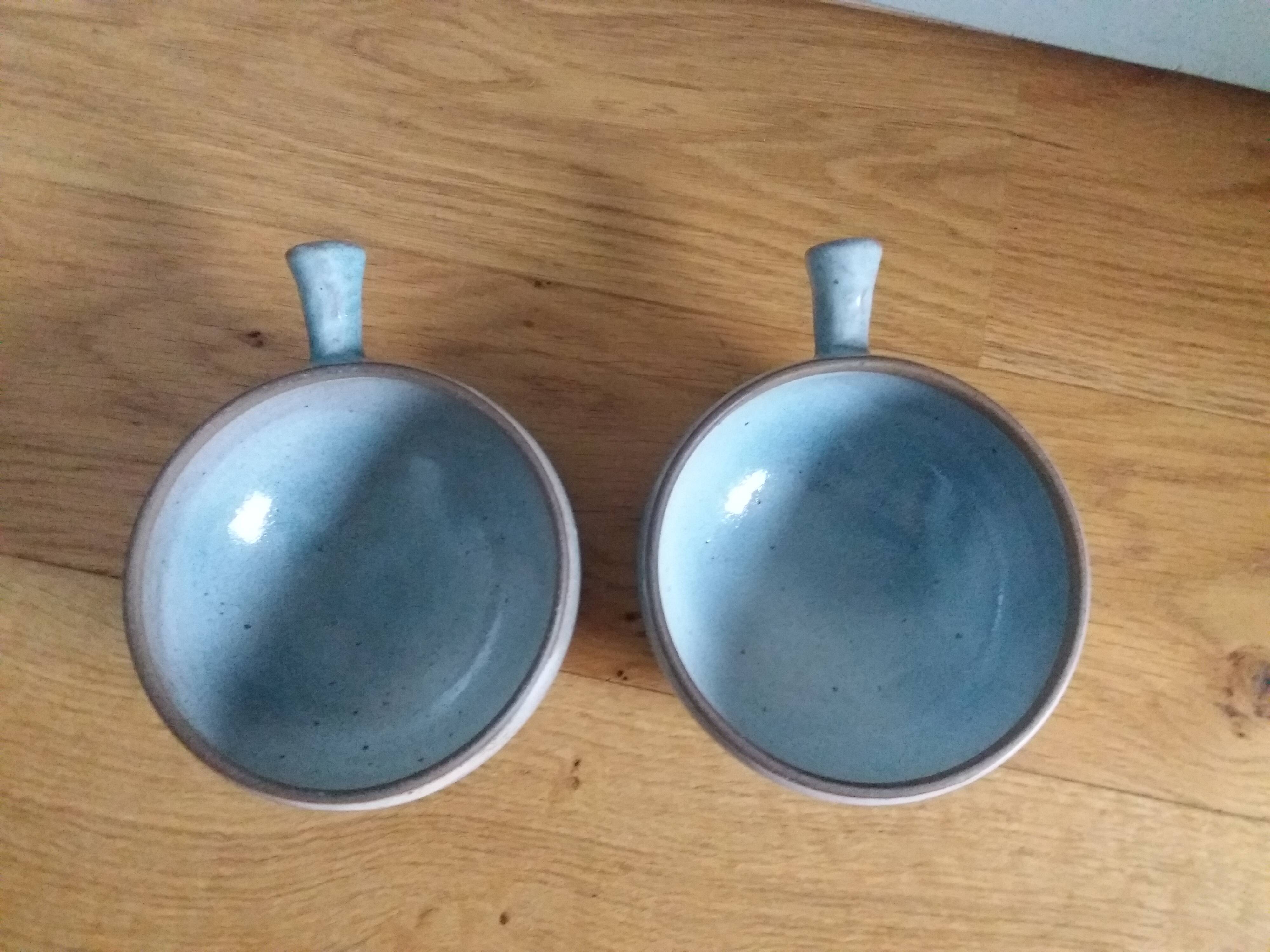 2 stoneware bowls Roger Jacques Saint Amand en Puisaye