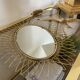 Retractable golden sun mirror 50s