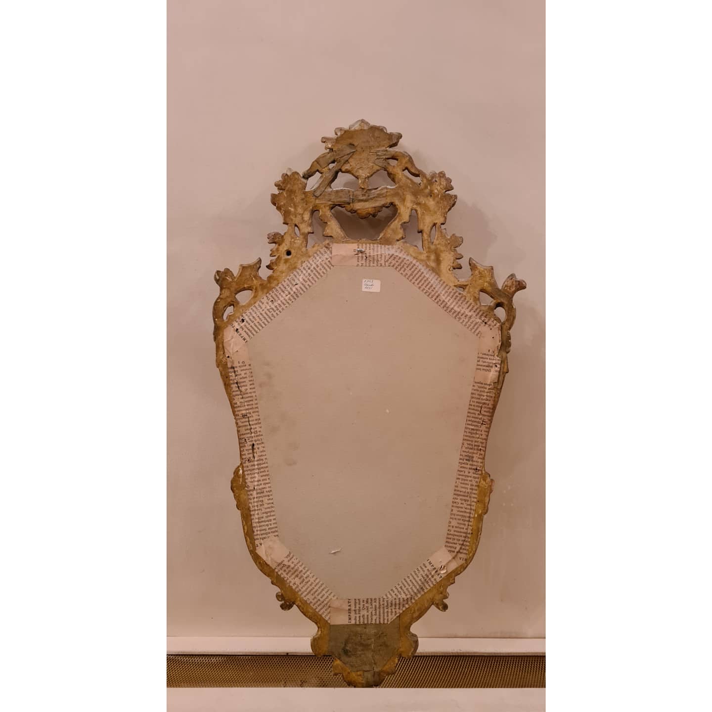 Mirror gilded wood Venice late 19th  50x100cm