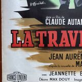 Original cinema poster "La Traversée de Paris" Jean Gabin, Bourvil 60x80cm 1956
