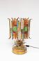 Lampe de table italienne fer forgé et verre de Murano par Longobard, 1908s