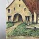 Tableau naïf ferme dans le Jura