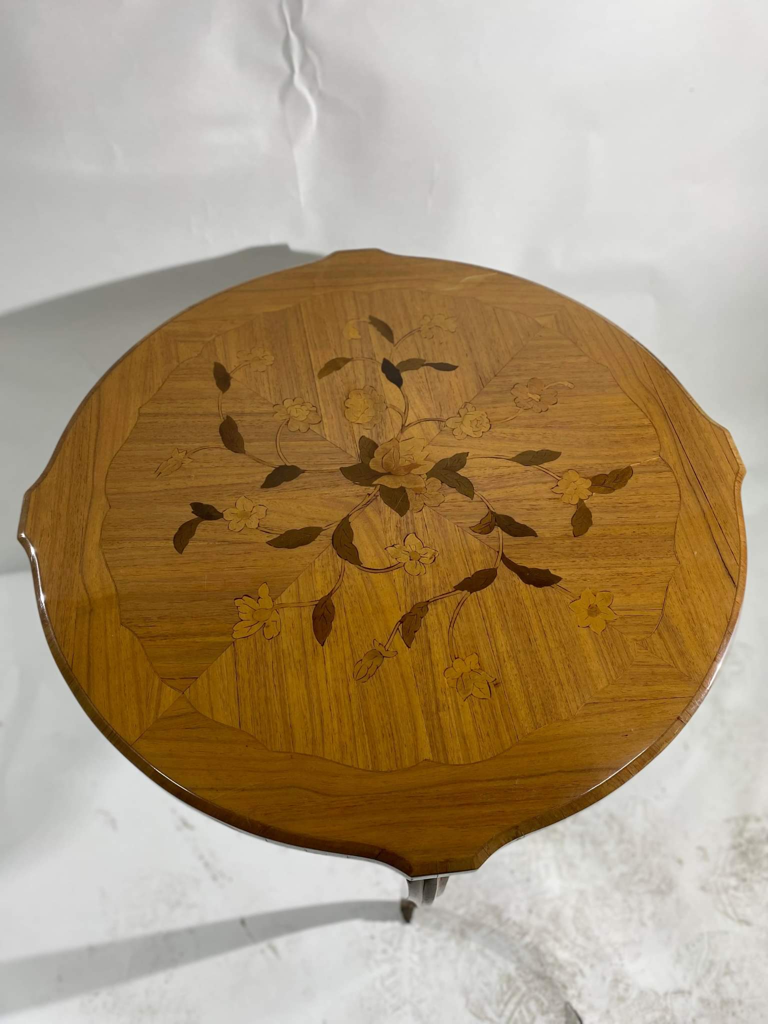 Side table marquetry in rosewood