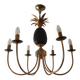 Pineapple chandelier from the 70'S in brass