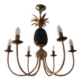 Lustre Ananas des années 70'S en laiton