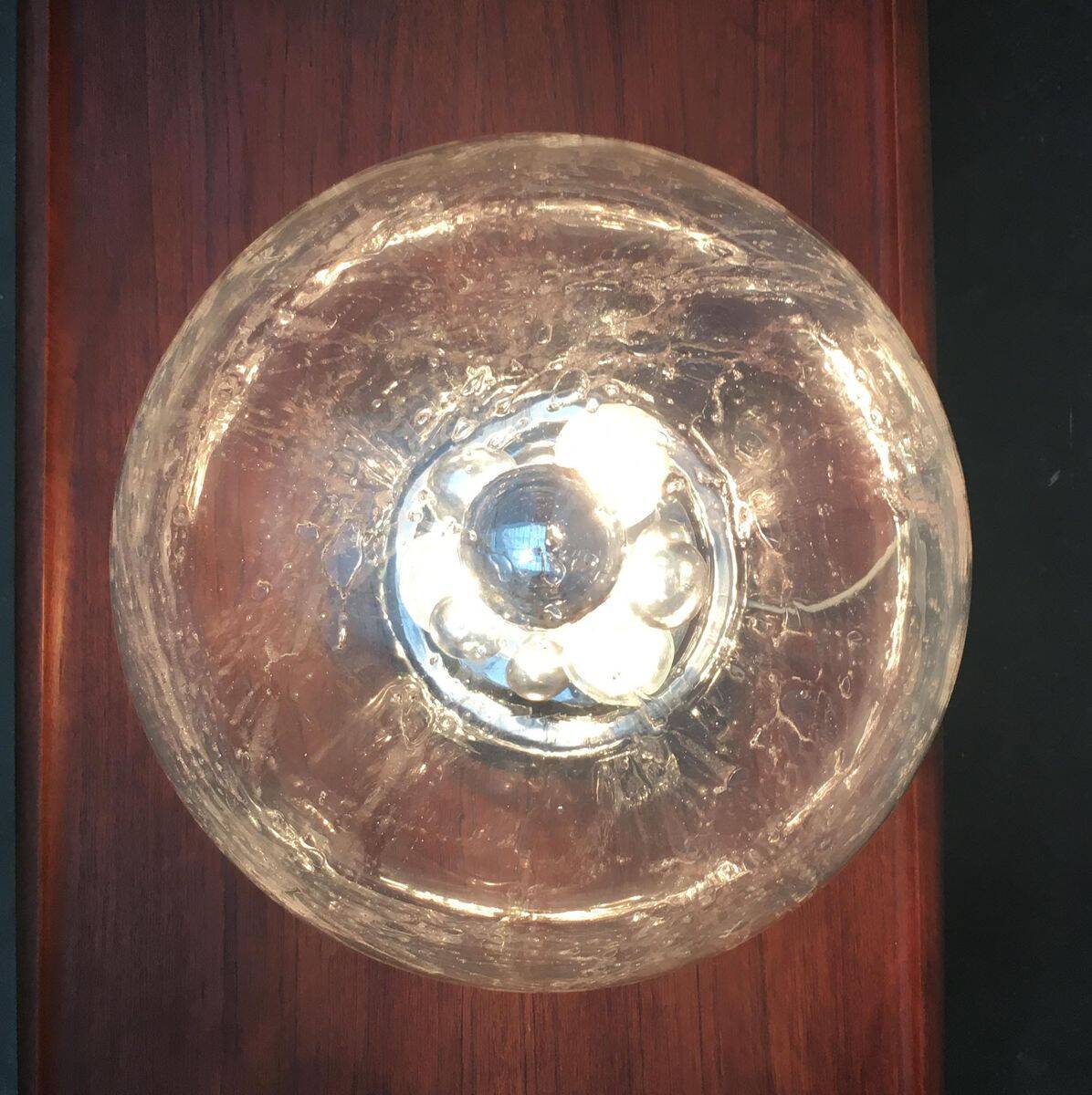 Planet Table Lamp Large Sphere from the German Space Age Mid-Century by Doria Leuchten, 1970s