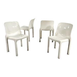 Lot de 4 chaises blanches