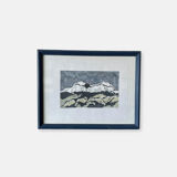 Gravure montagnarde de Sylvain Schimek