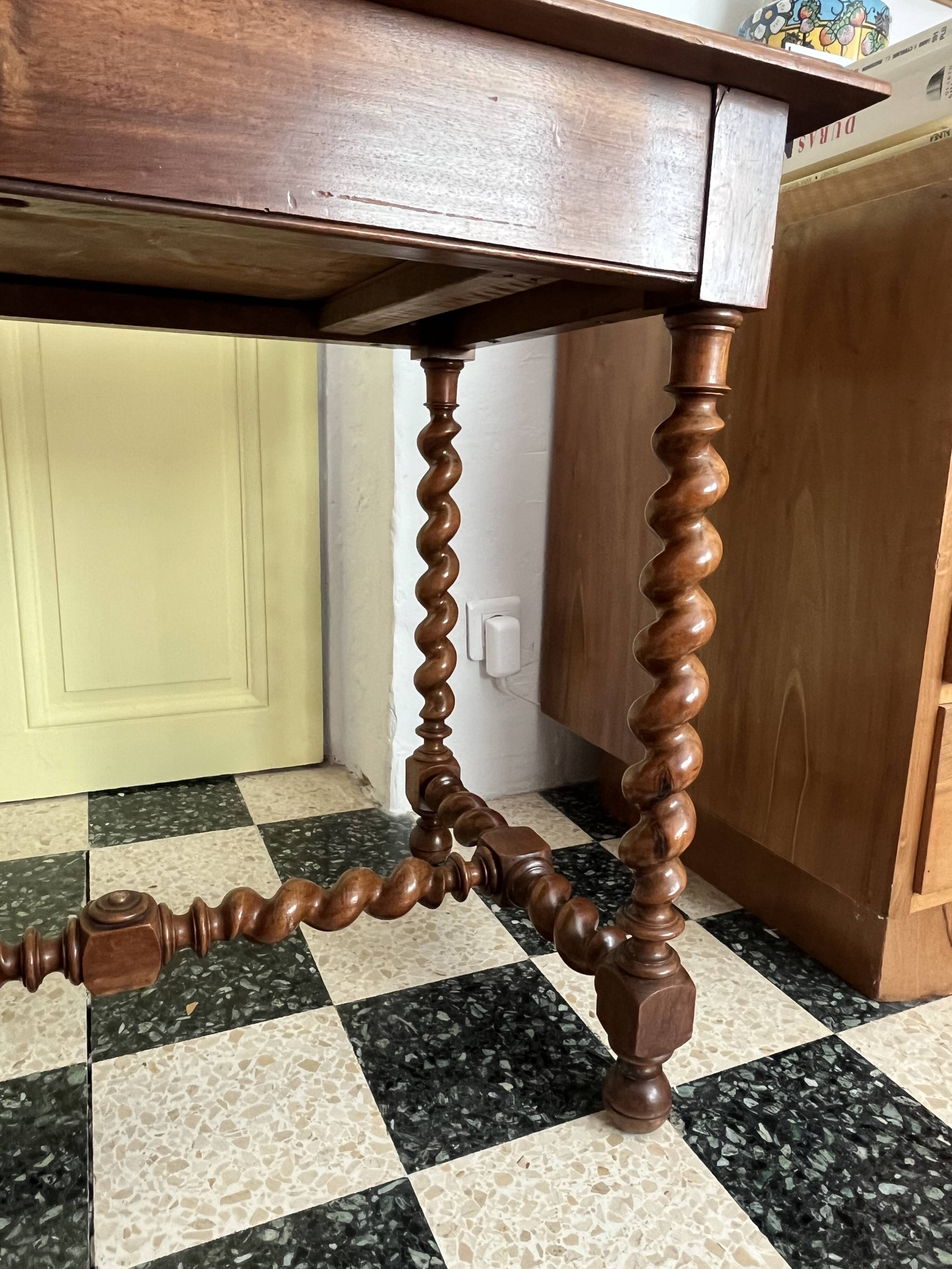 Louis XIII style walnut desk