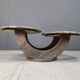 Vintage two tier marble coffee table, 1970s