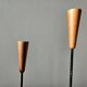 Rare teak and metal candle holder from the mid-century, Denmark, 1960s