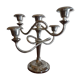 Chandelier 5 feux métal argenté vintage