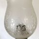 Pair of metal and glass wall lights