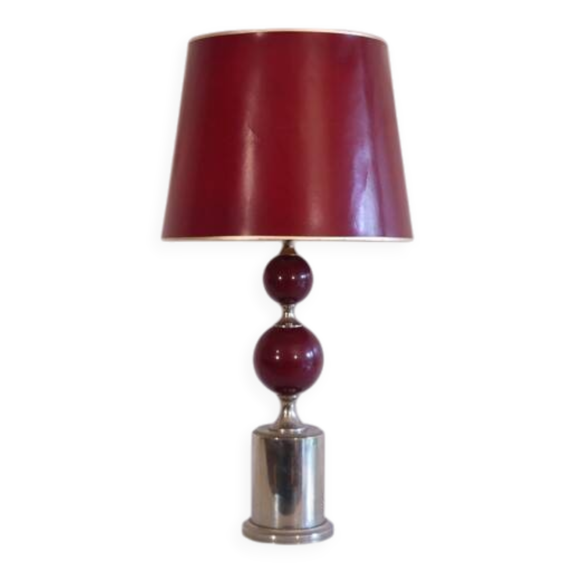 Vintage metal lamp from the 1970s