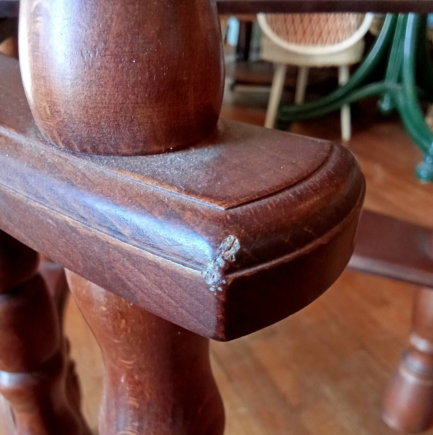 Old library stepladder staircase