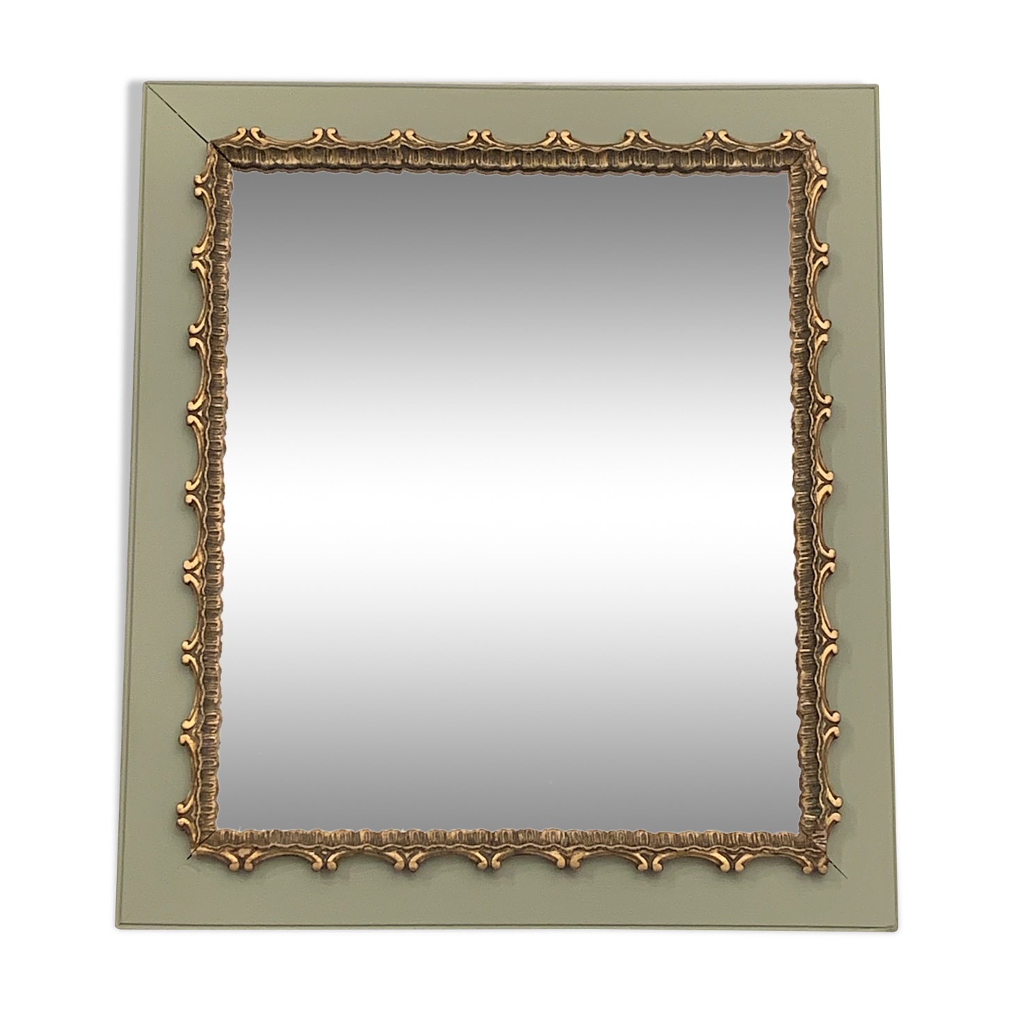 Old wood mirror
