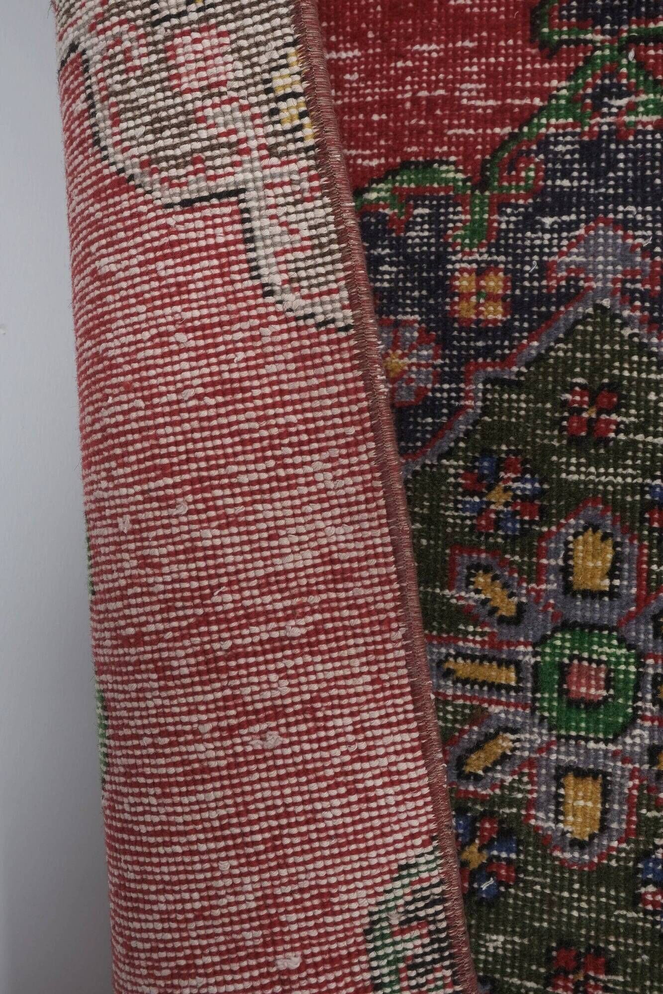 Vintage Turkish hallway rug 81x730 cm