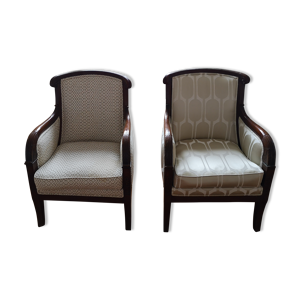 Paire de fauteuils bergère