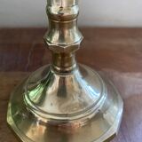 Antique brass candle holder