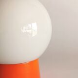 Vintage white opaline "Orange" living room bedside desk lamp