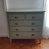 Commode scandinave vert forest