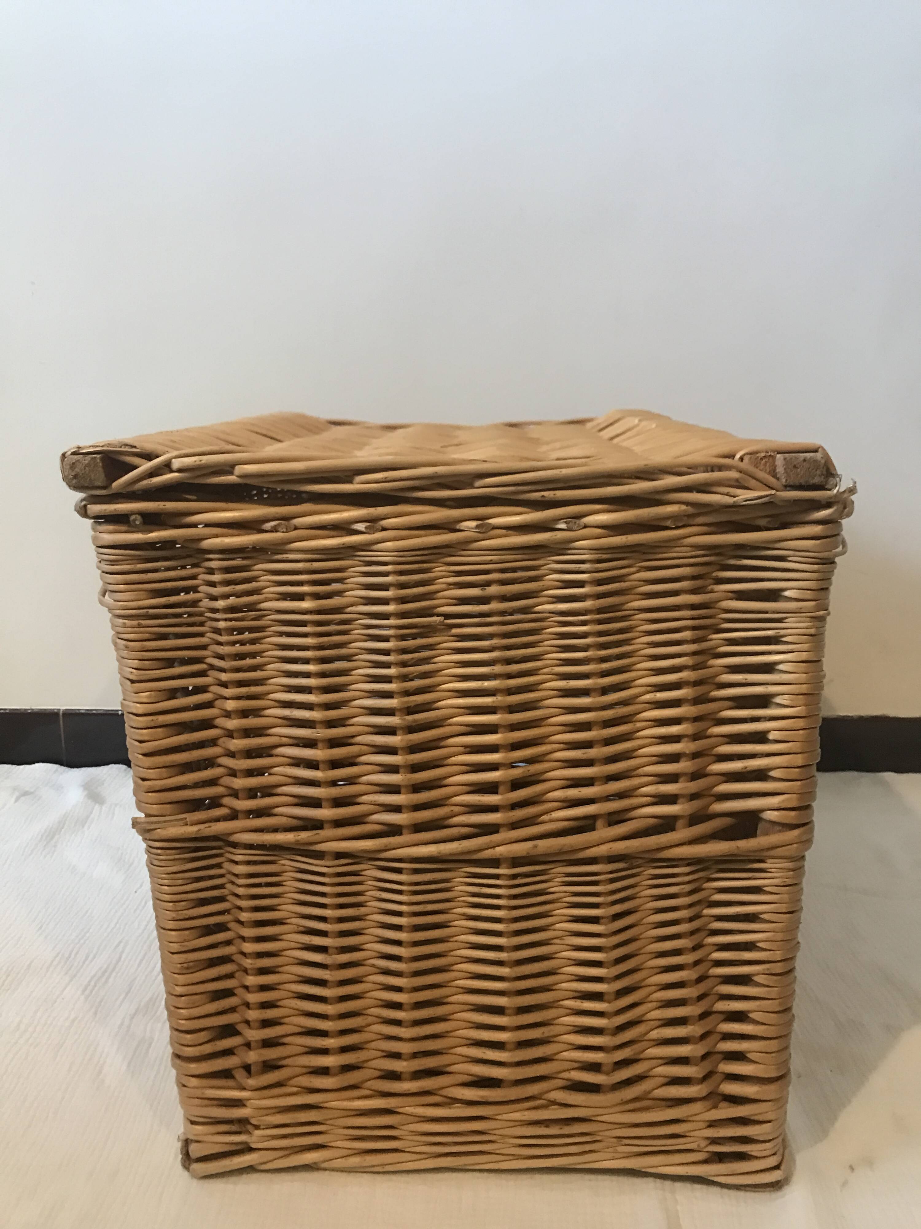 Wicker toy box