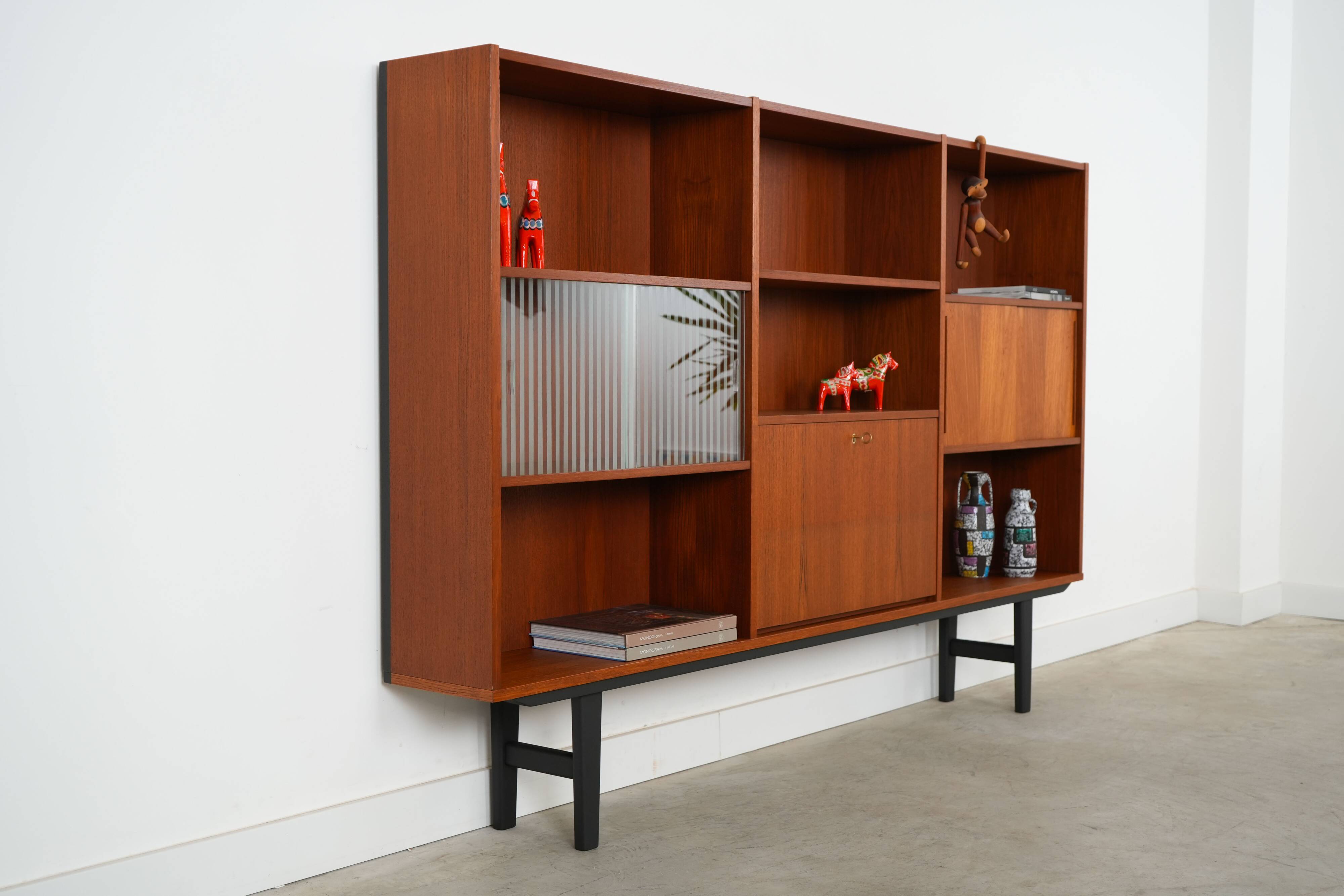 Teak bookcase, Danish design, 1970s, production: Denmark