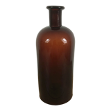 Amber glass apothecary bottle
