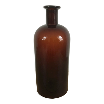 Amber glass apothecary bottle