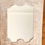 Mirror ceruse wood 90x70cm
