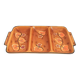 Poët Laval ceramic compartment dish 1960s