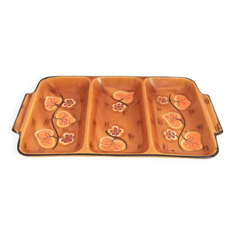 Poët Laval ceramic compartment dish 1960s