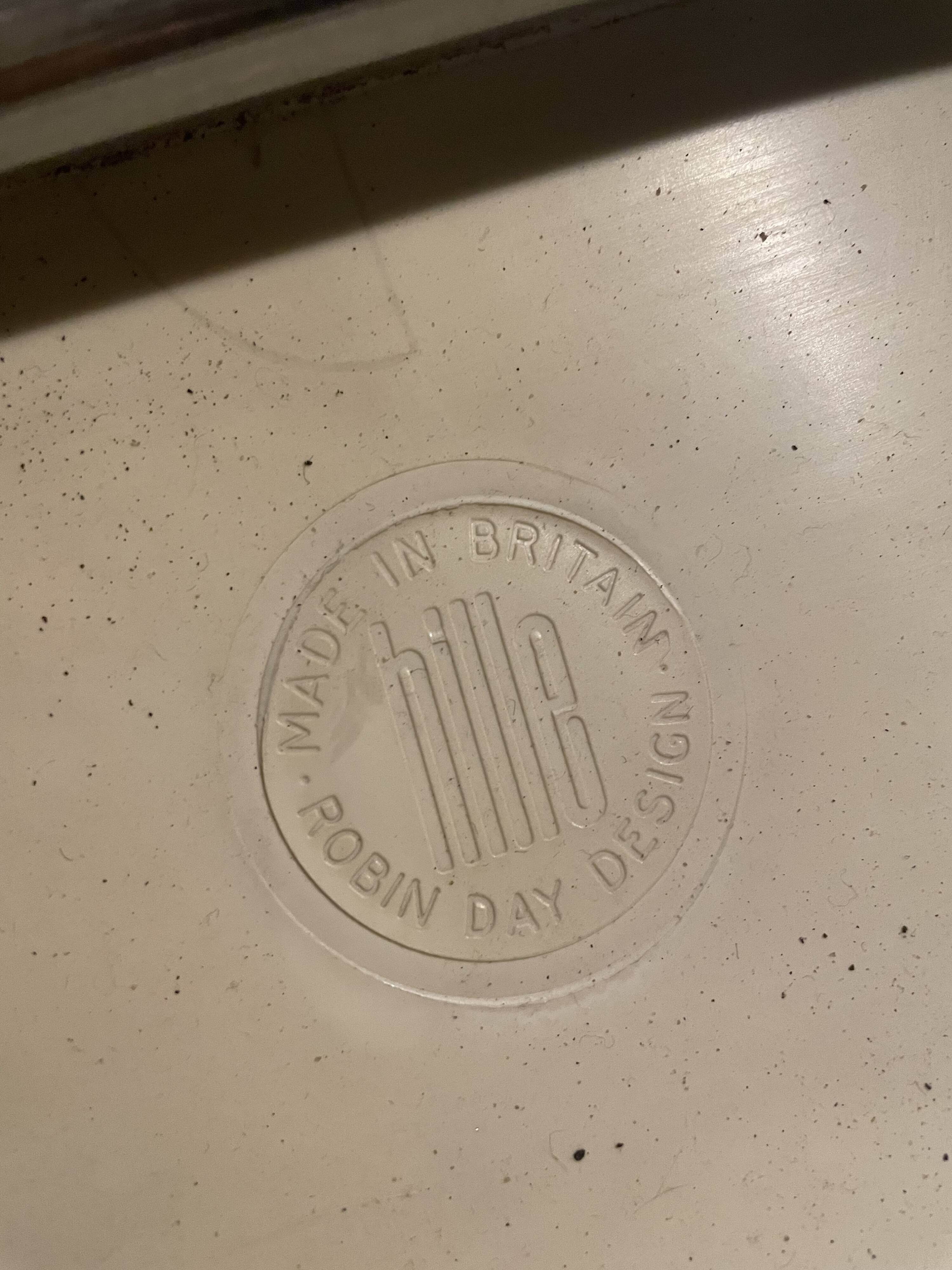 Chair / Plastic armchair White Robin Day