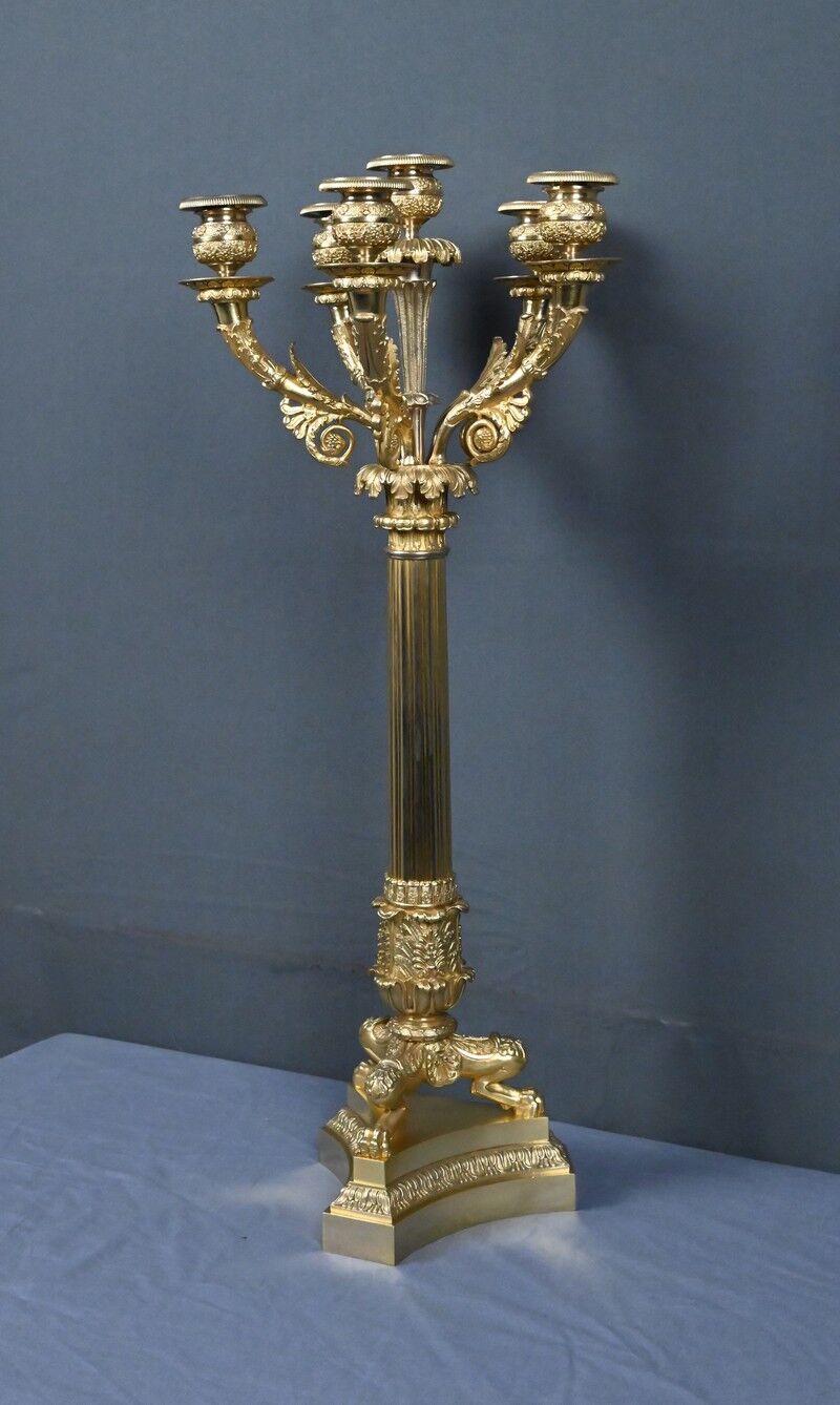 Gilded bronze candelabrum, Restoration period – early 19th century