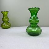 Vintage bottle green vase