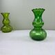 Vase vintage vert bouteille 
