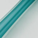 Turquoise glass soliflore in Murano style, Eiffel Tower shape.