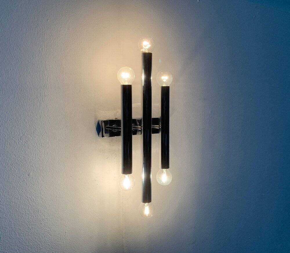 Chrome Wall Light Mid-Century Space Age