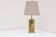 Mid-century modern Italian brass table lamp, 1970s