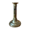 19th century brass candlestick says "to binet"