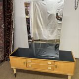 Vintage dressing table from the 50s in birch wood