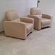 Pair of leather club chairs