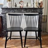 Pair of Swedish wooden chairs Swen Eric Fryklung 1950