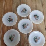 set of 6 Arcopal dessert plates