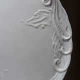 Vintage/antique large pie dish fine white Limoges porcelain.