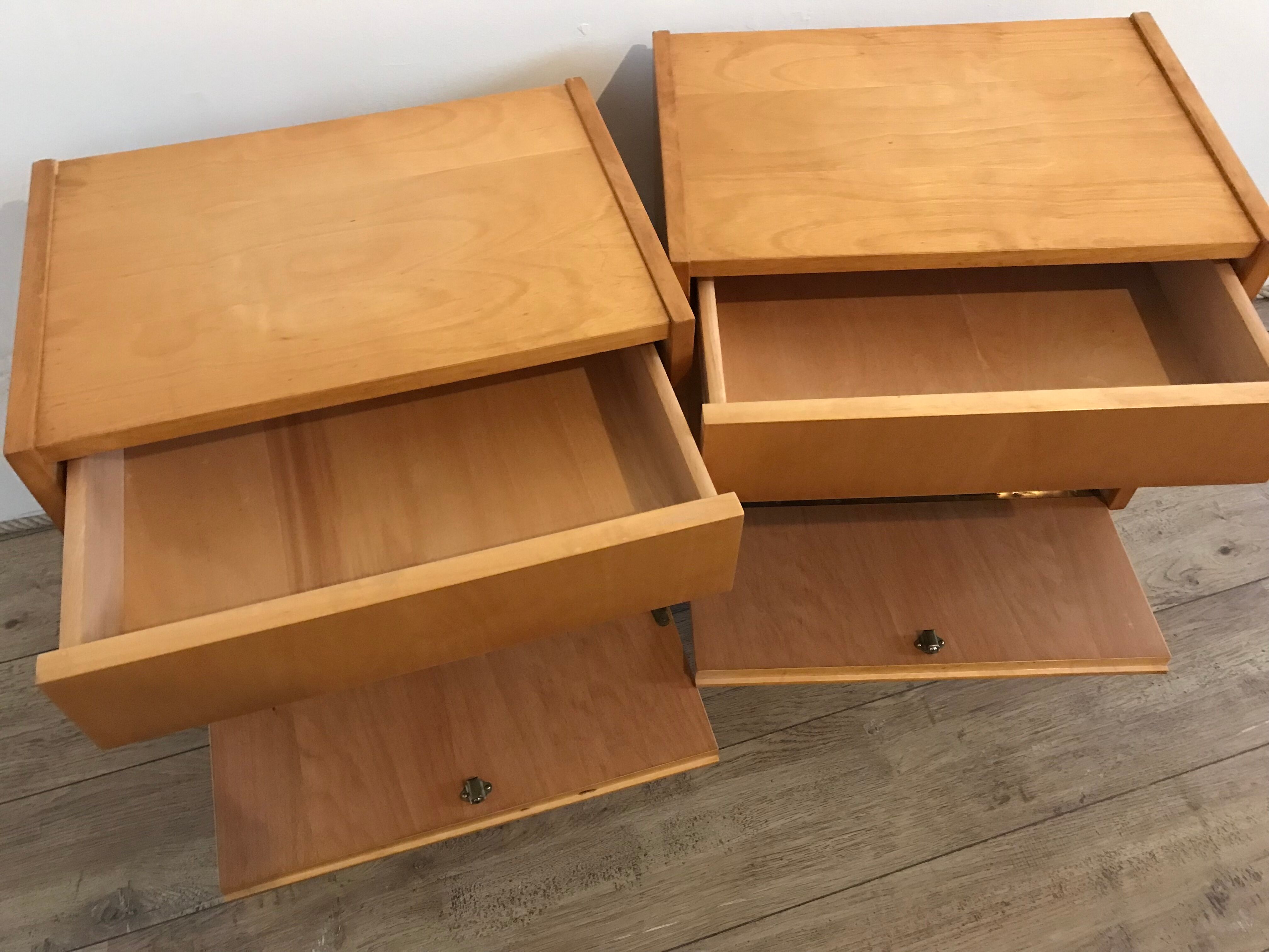 Pair of vintage bedside tables 1960-80's