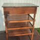 4-shelf marble top cabinet